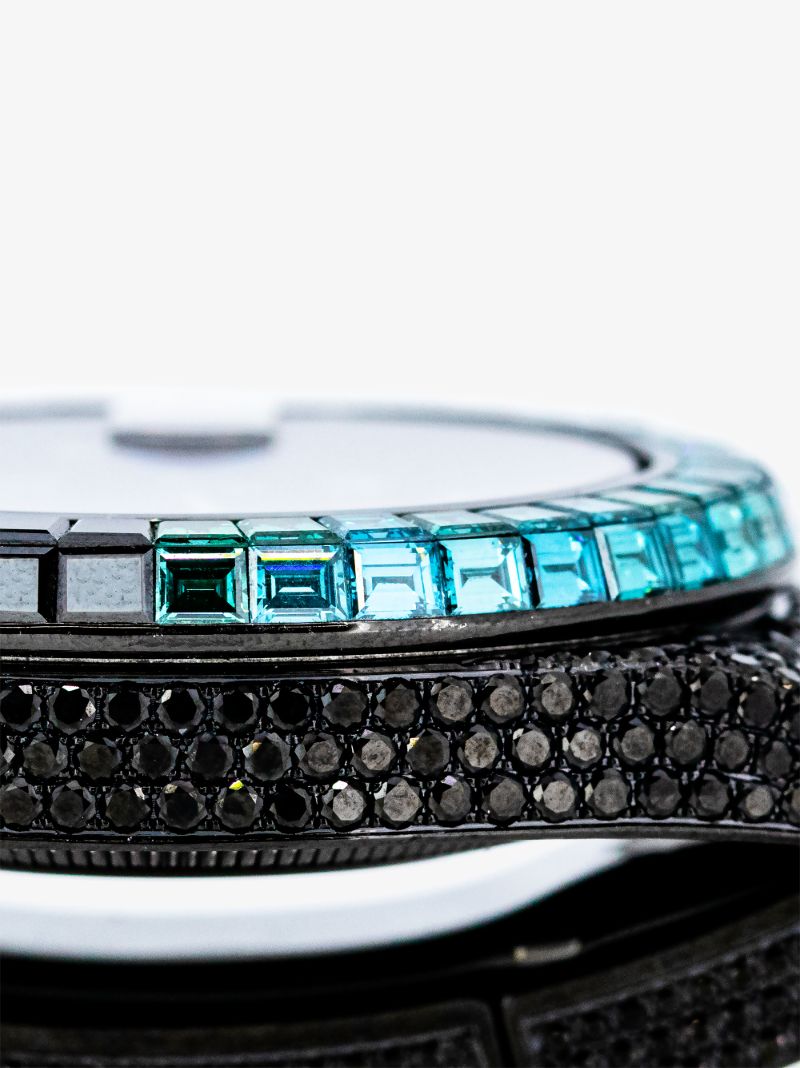 Customised Pre-owned Stainless Steel Rolex Gmt-master Ii Watch