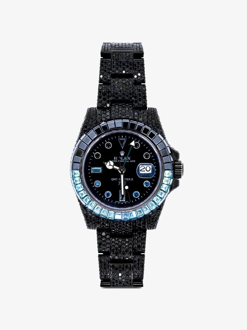 Customised Pre-owned Stainless Steel Rolex Gmt-master Ii Watch