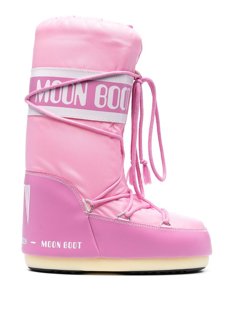 Pink Icon Nylon Boots