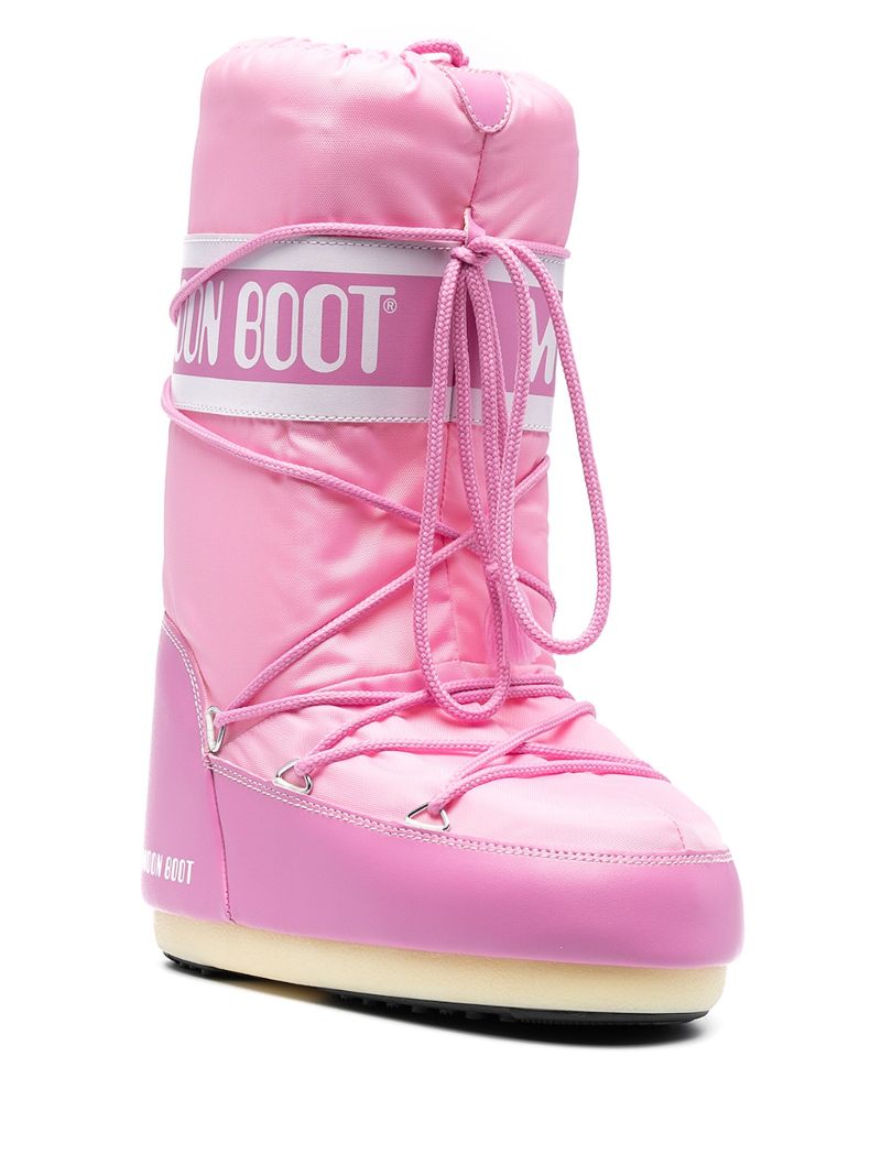 Pink Icon Nylon Boots