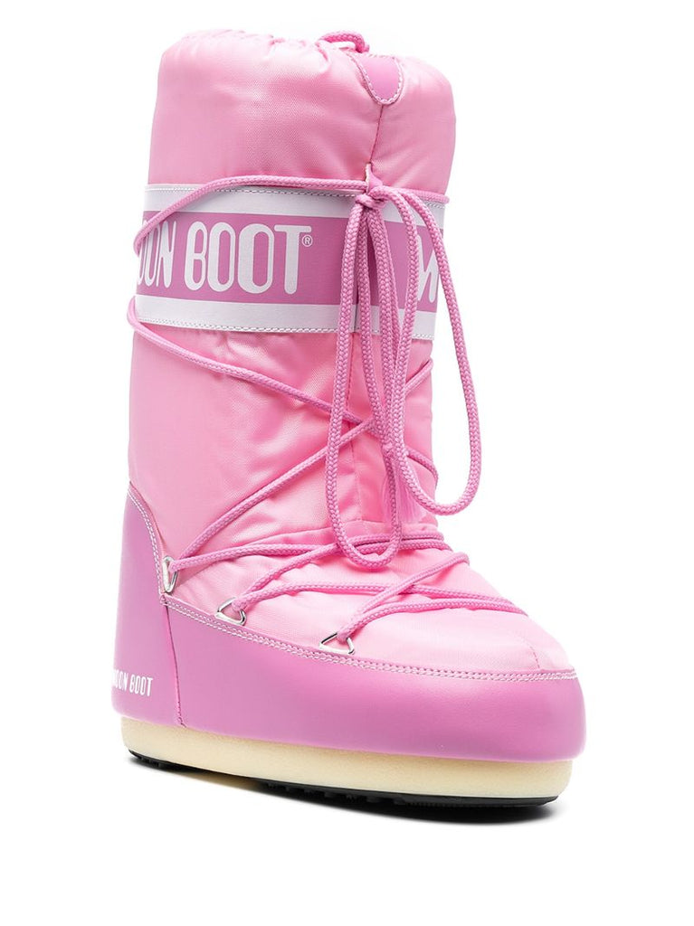 Pink Icon Nylon Boots