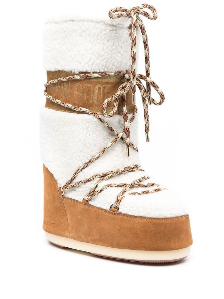Brown Icon Shearling Snow Boots