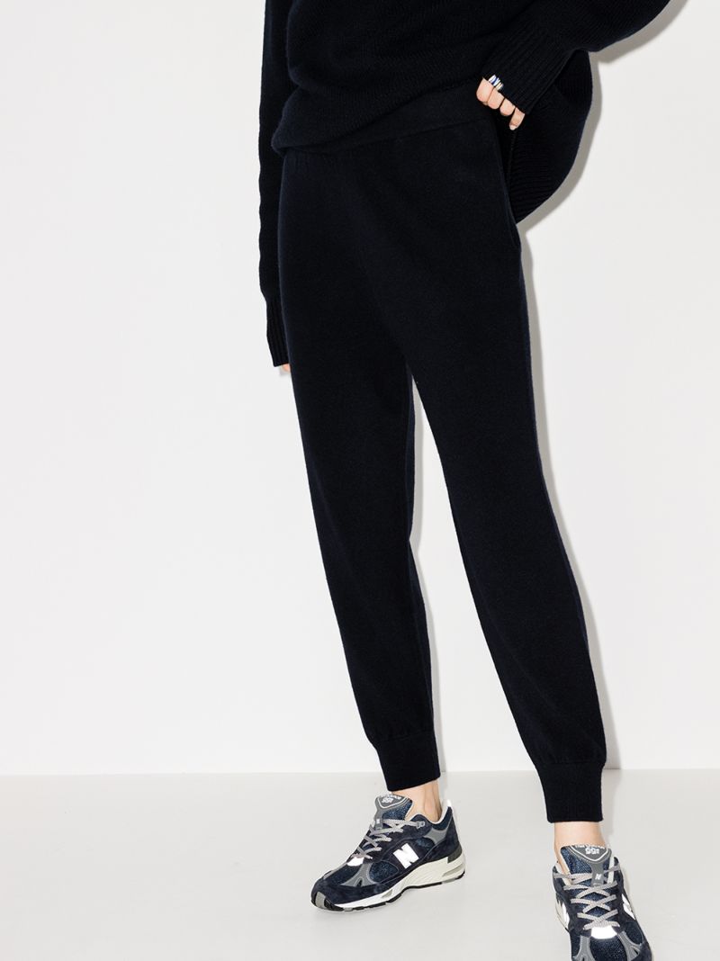 Cuffed Cashmere Track Pants