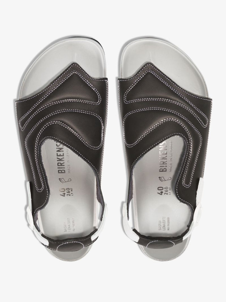 X Csm Black and White Terra Sandals