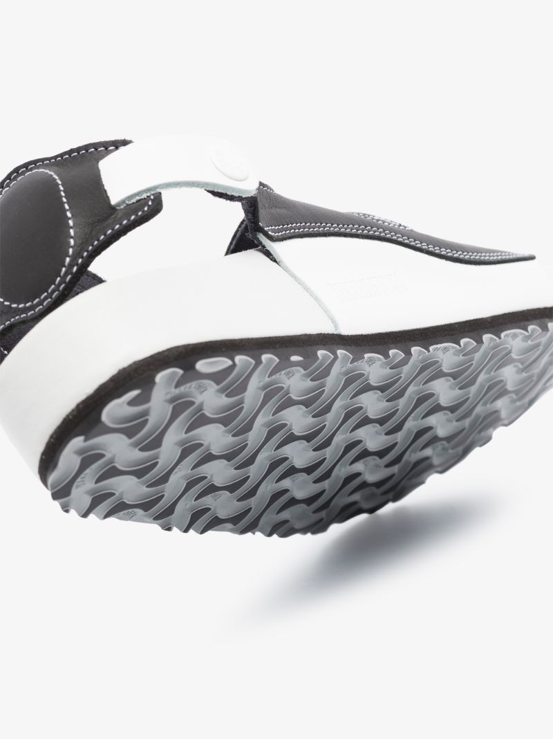 X Csm Black and White Terra Sandals