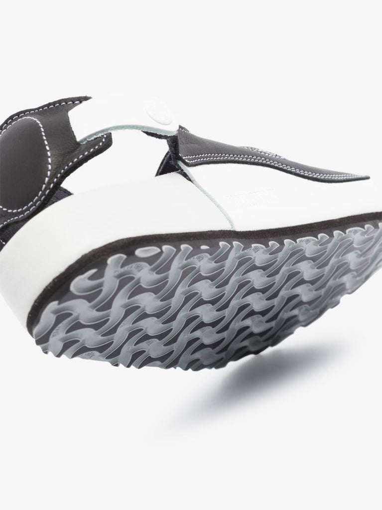 X Csm Black and White Terra Sandals