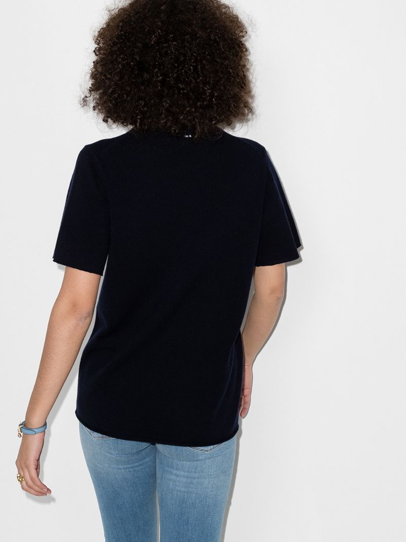 Blue NÃ_x0082_Â°64 Tshirt Cashmere Top
