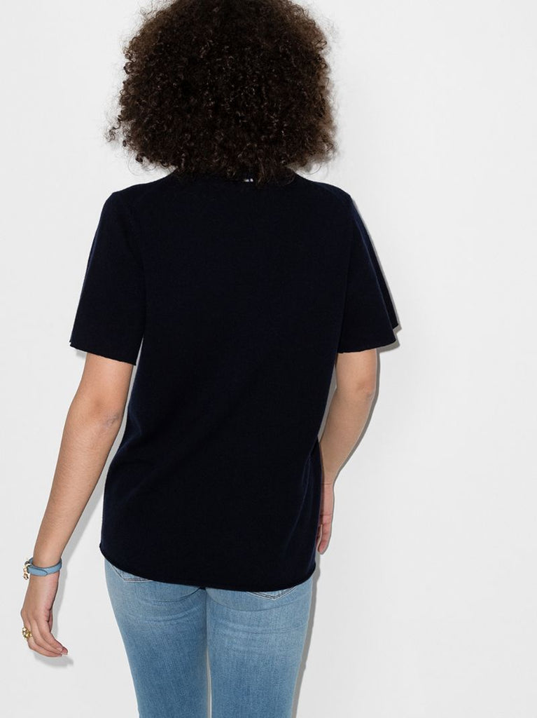Blue NÃ_x0082_Â°64 Tshirt Cashmere Top
