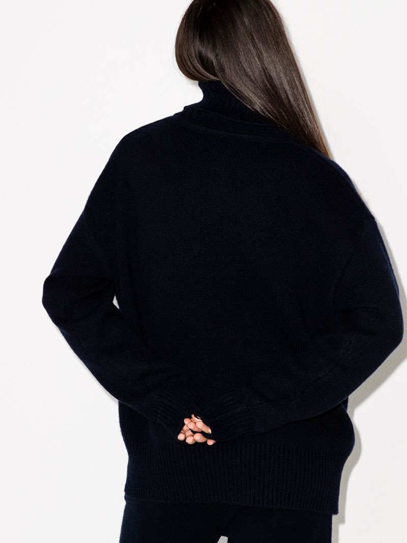 Oversized Roll Neck Cashmere Sweater