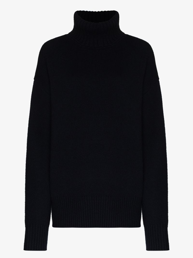 Oversized Roll Neck Cashmere Sweater