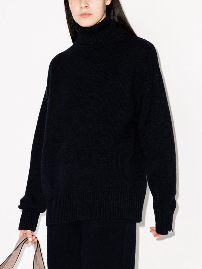 Oversized Roll Neck Cashmere Sweater