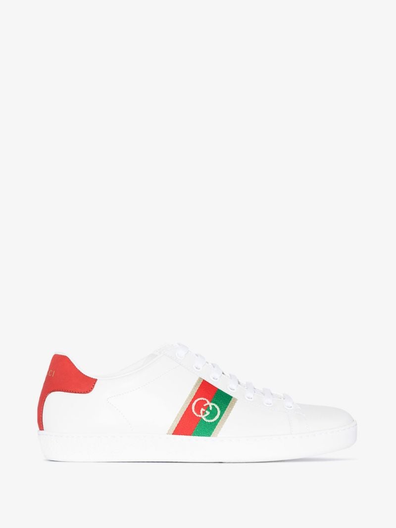 White Ace Leather Sneakers