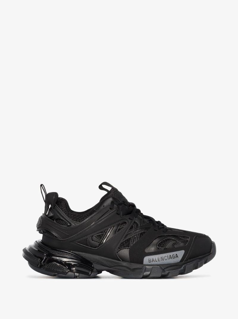 Black Track Clear Sole Sneakers