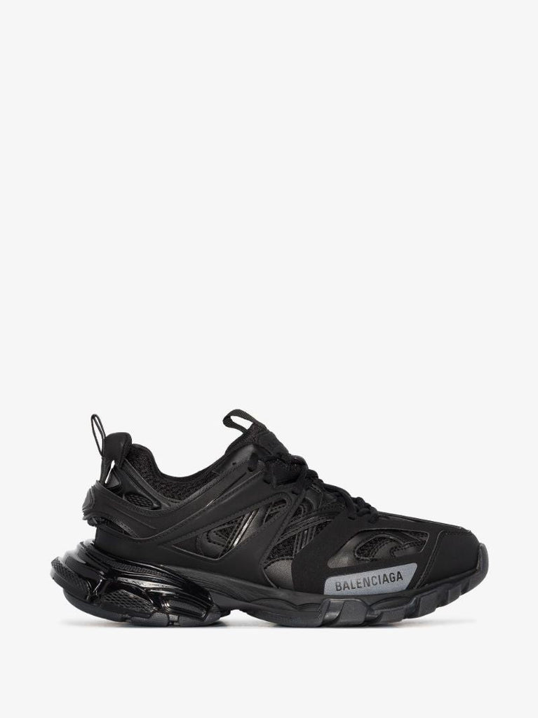 Black Track Clear Sole Sneakers