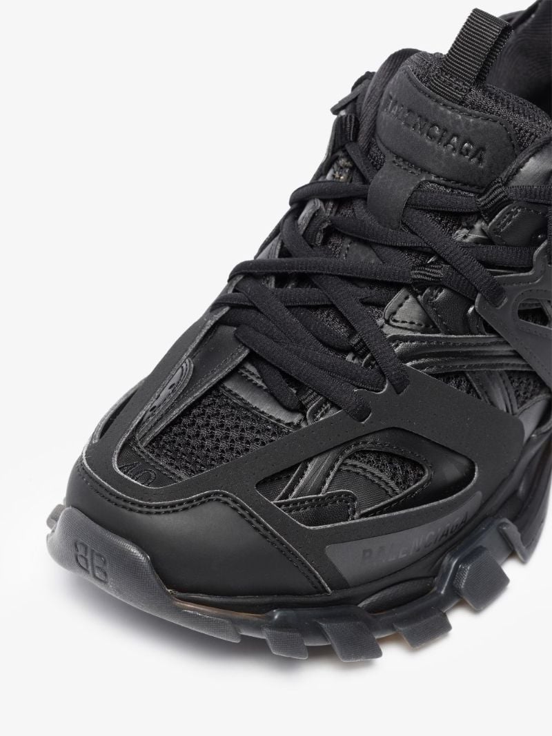 Black Track Clear Sole Sneakers
