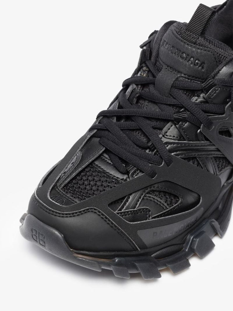 Black Track Clear Sole Sneakers