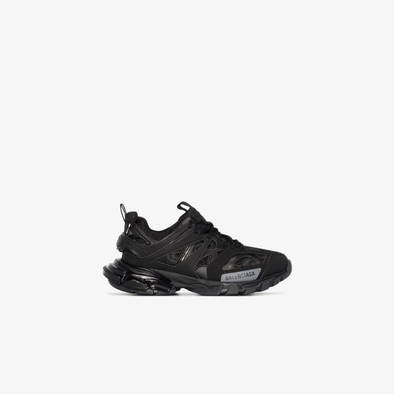 Black Track Clear Sole Sneakers