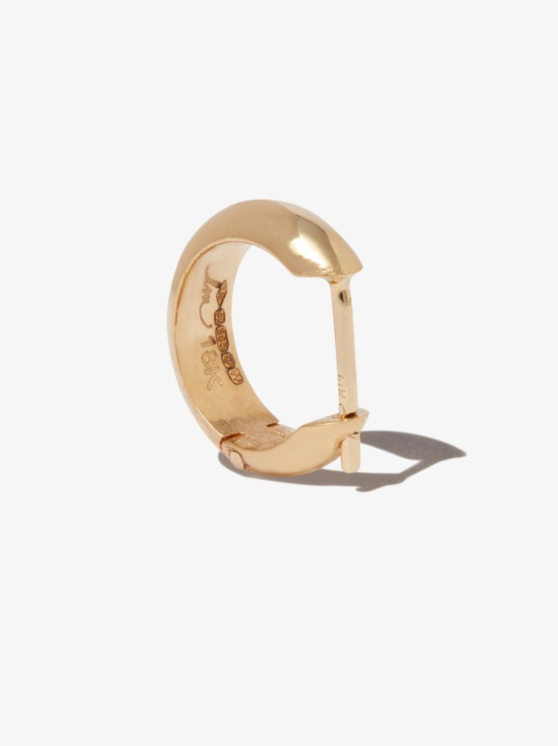 18k Yellow Gold Hoop Earring