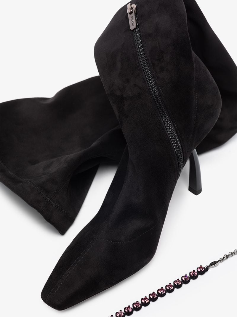 Black Mirage 100 Thigh-high Boots