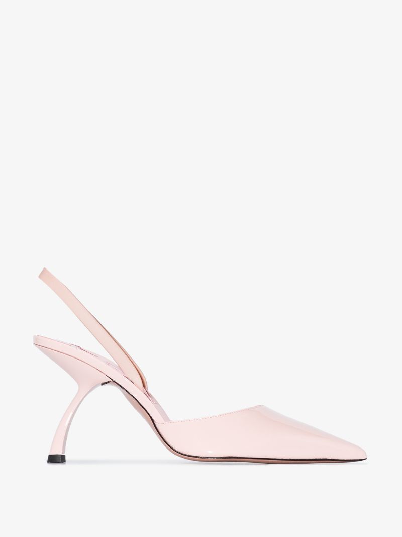 Pink Upanova 85 Vegan Leather Pumps
