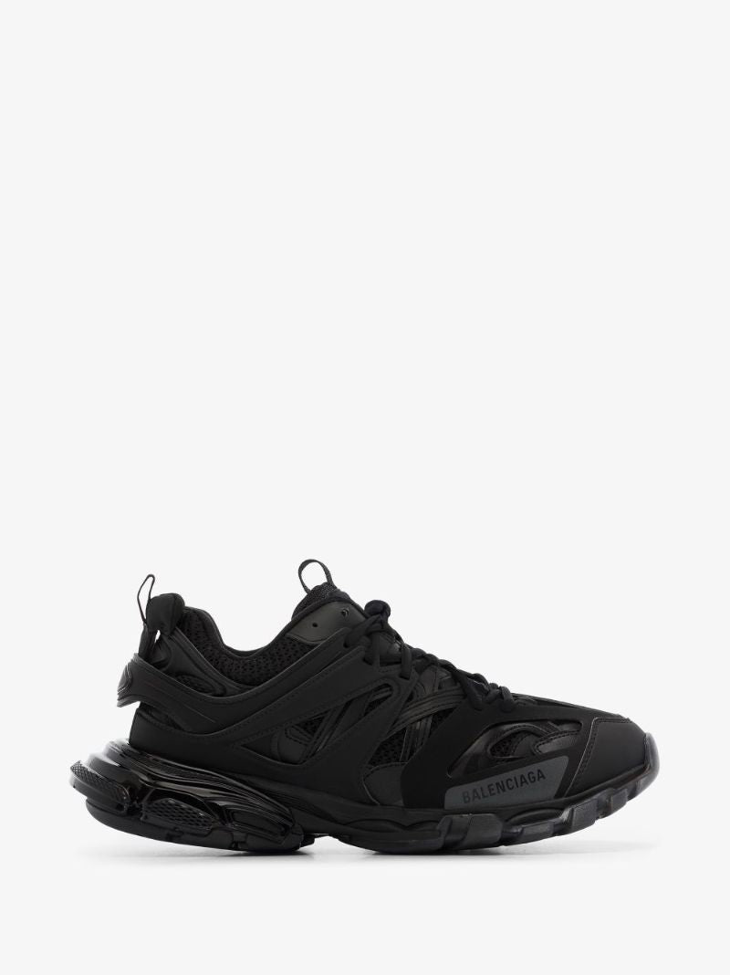 Black Track Clear Sole Sneakers