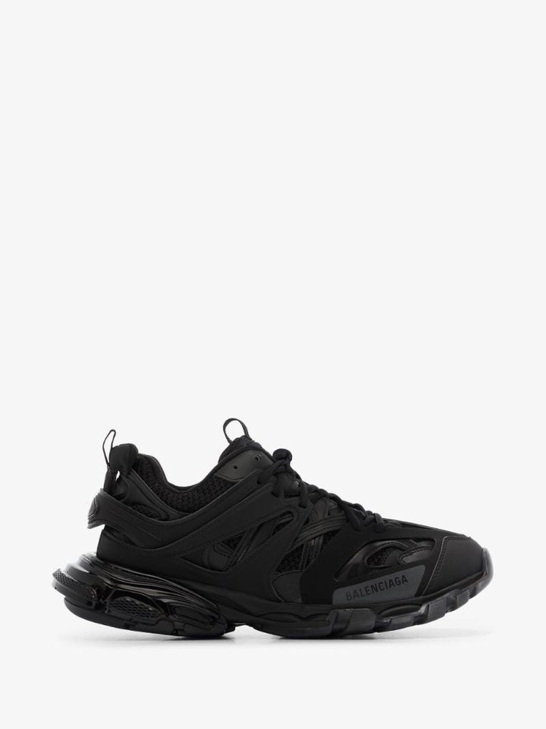 Black Track Clear Sole Sneakers
