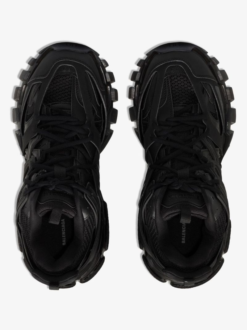 Black Track Clear Sole Sneakers