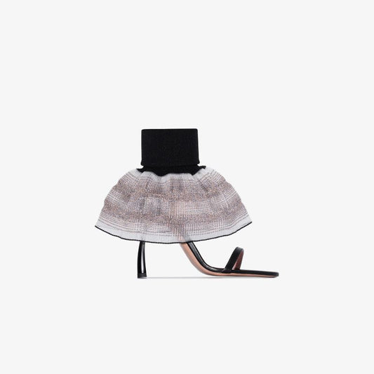 Black Fantasia 100 Vegan Leather Sandals