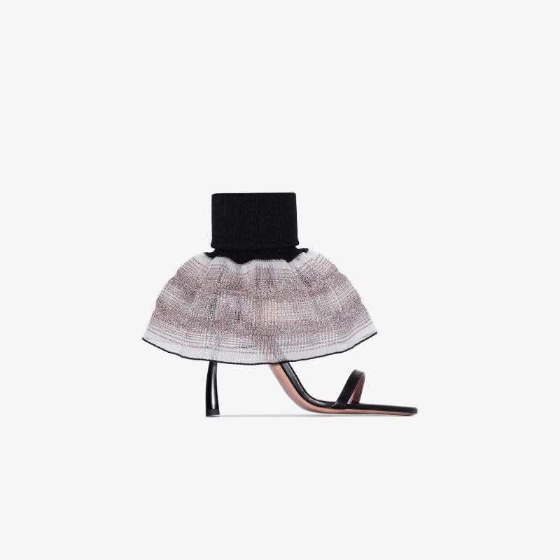 Black Fantasia 100 Vegan Leather Sandals