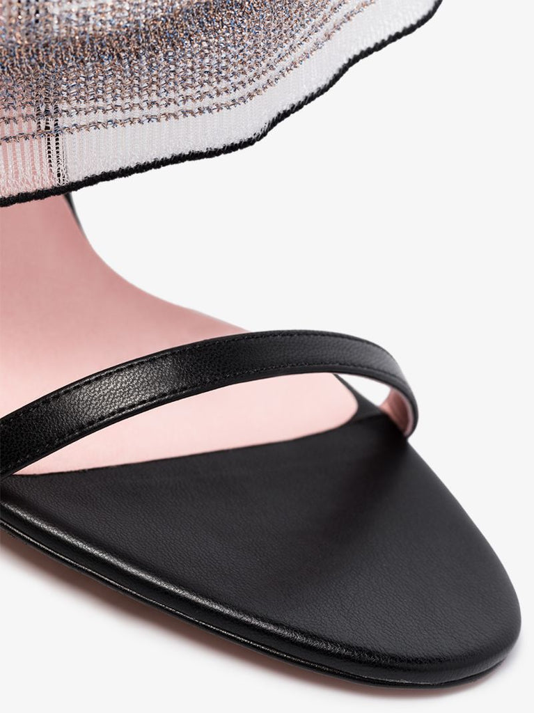 Black Fantasia 100 Vegan Leather Sandals