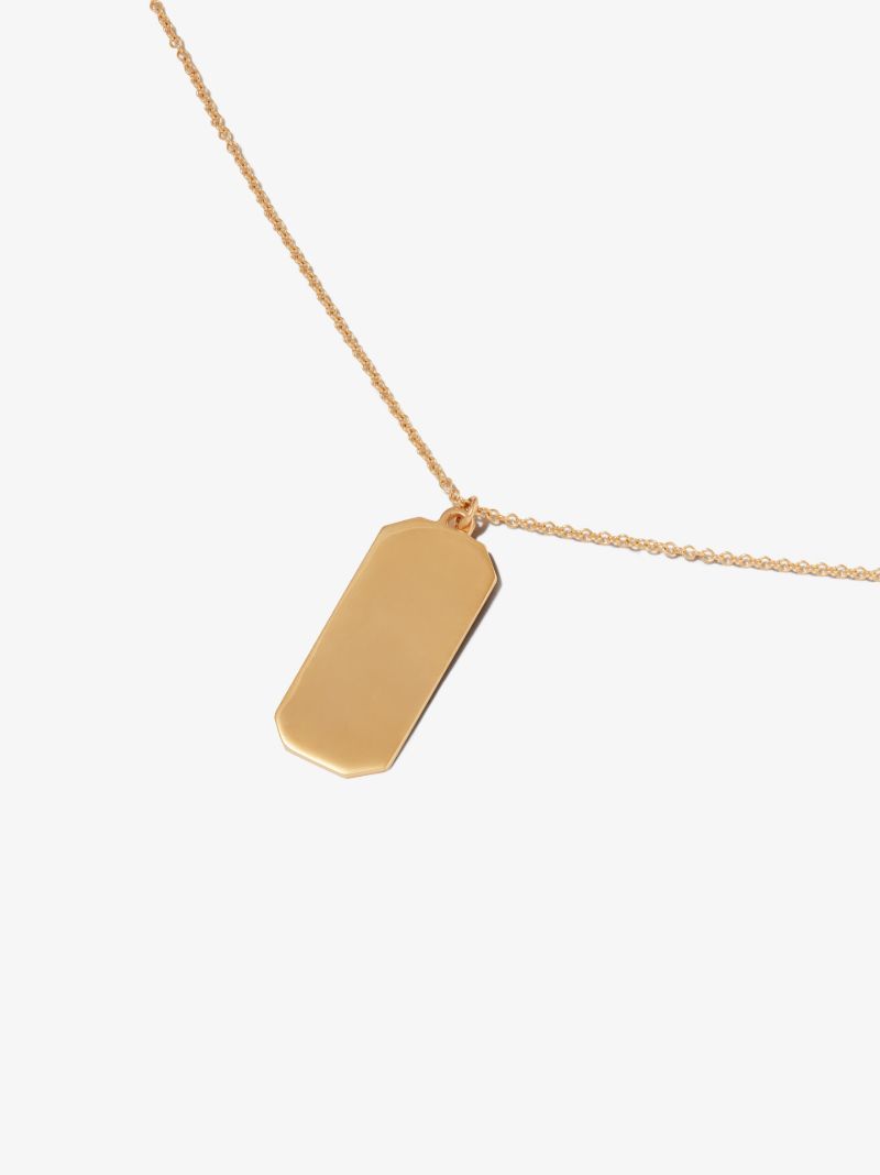18k Yellow Gold Xl Name Tag Charm