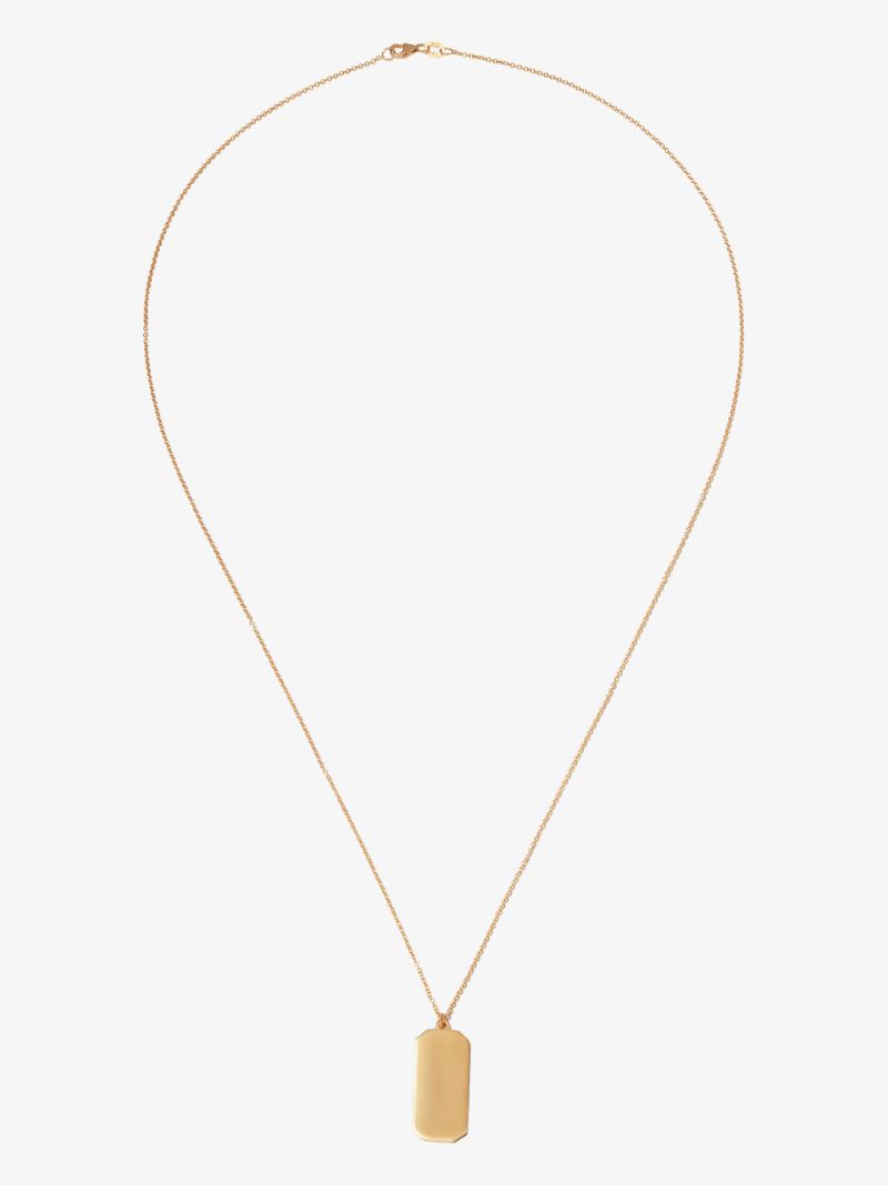 18k Yellow Gold Xl Name Tag Charm