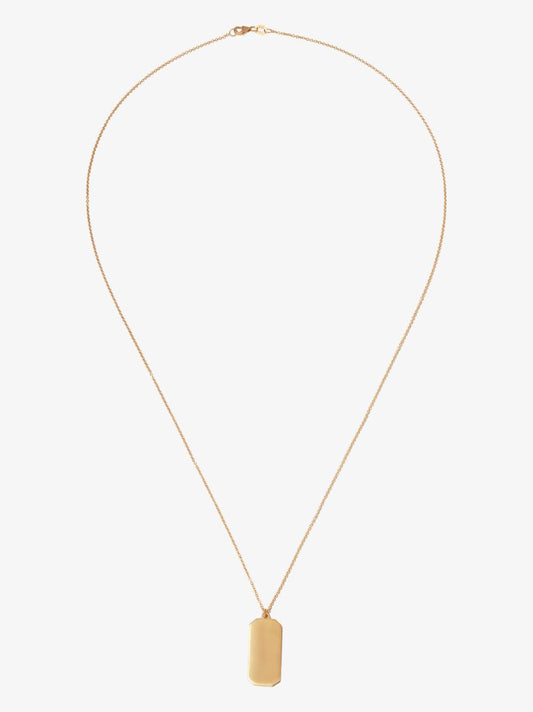 18k Yellow Gold Xl Name Tag Charm