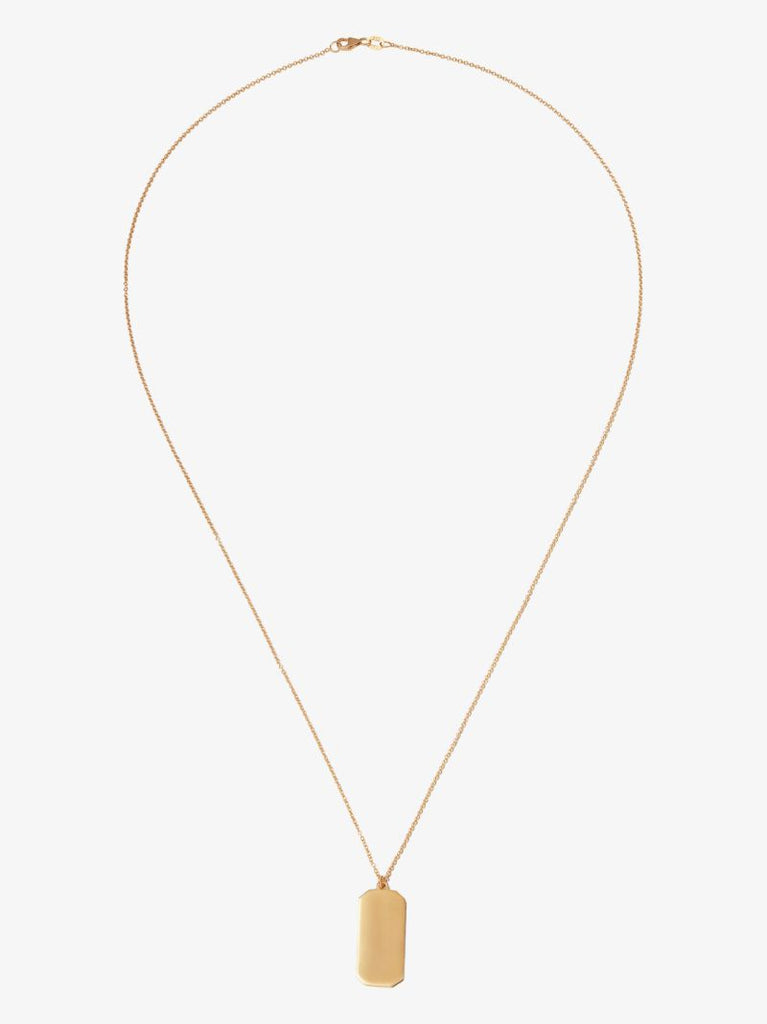 18k Yellow Gold Xl Name Tag Charm