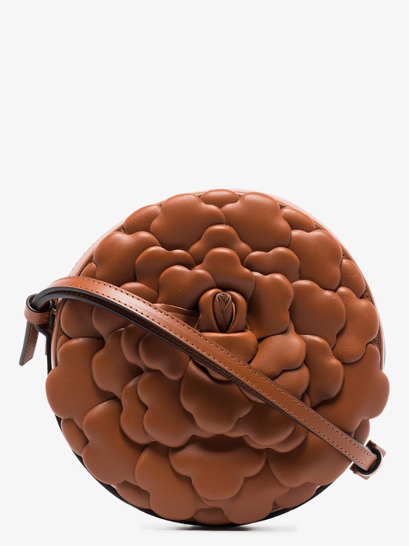 Brown 03 Rose Edition Atelier Leather Cross Body Bag