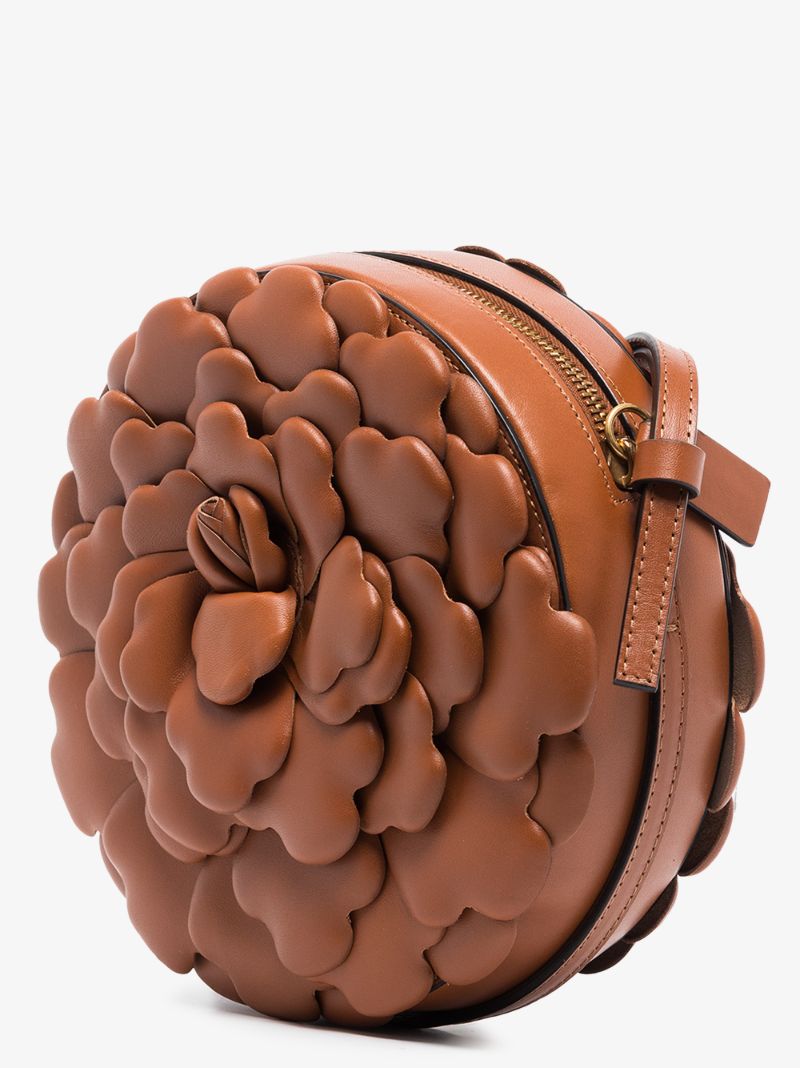 Brown 03 Rose Edition Atelier Leather Cross Body Bag