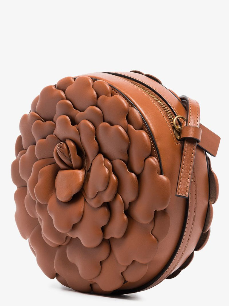 Brown 03 Rose Edition Atelier Leather Cross Body Bag