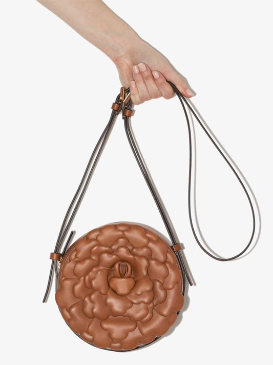 Brown 03 Rose Edition Atelier Leather Cross Body Bag