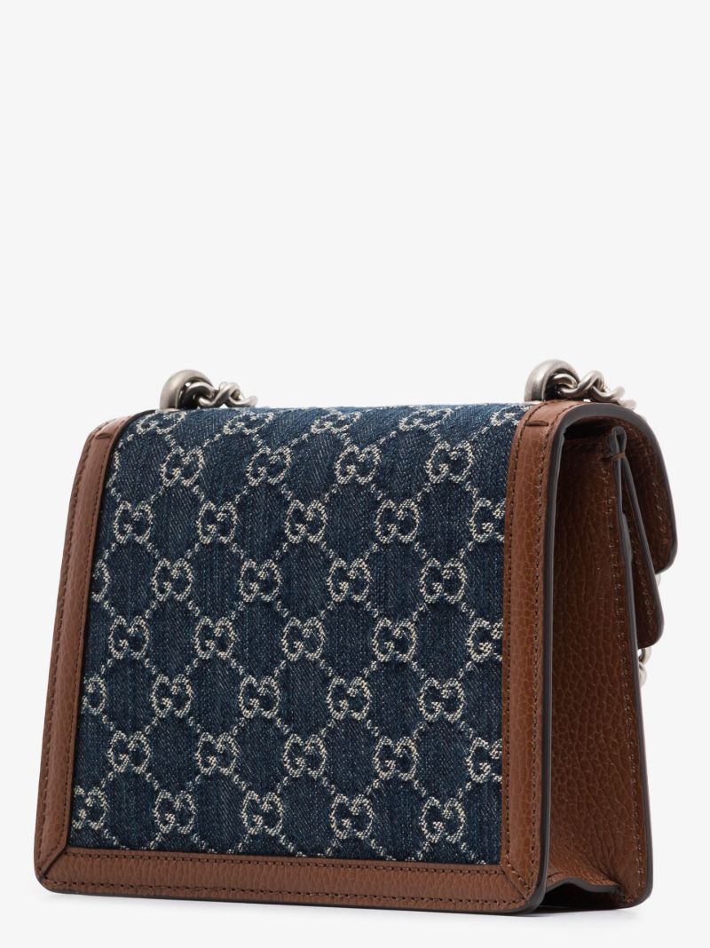Blue Dionysus Small Gg Supreme Shoulder Bag