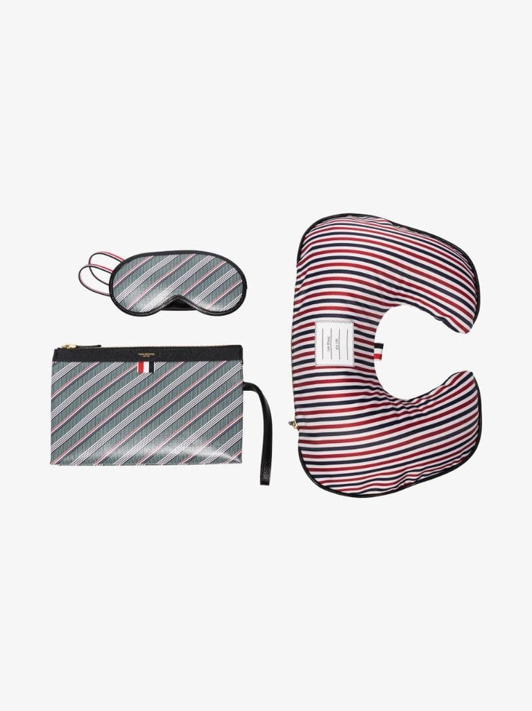 Grey Striped Travel Kit