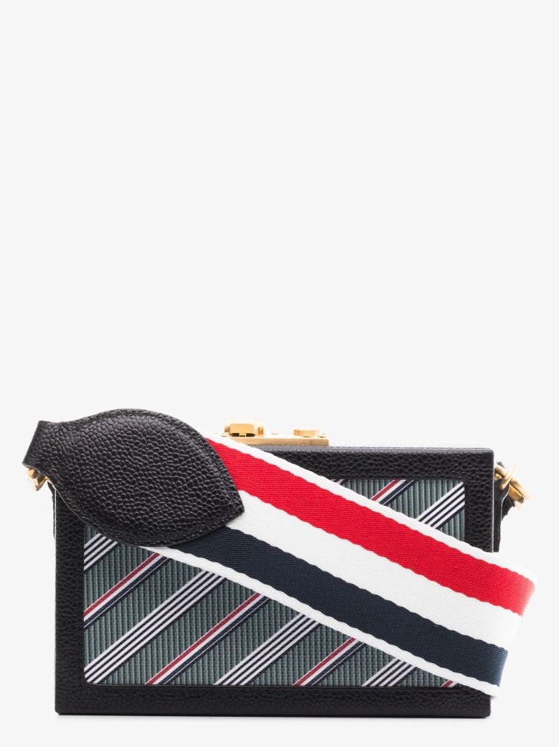 Black Rwb Stripe Mini Cross Body Bag