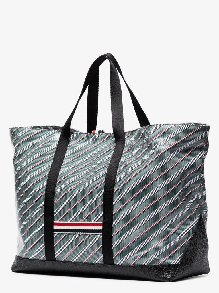 Grey Monogram Coated Canvas Tote Bag