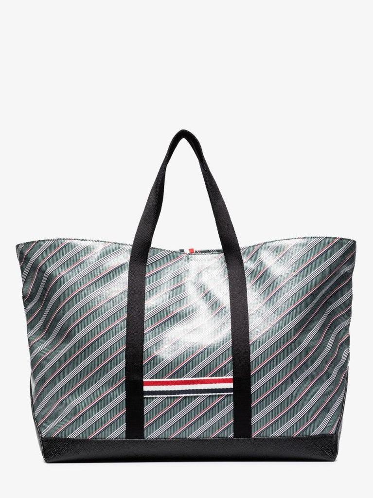Grey Monogram Coated Canvas Tote Bag