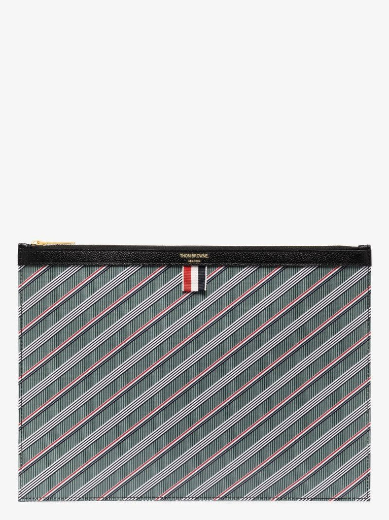 Grey Logo Stripe Document Holder
