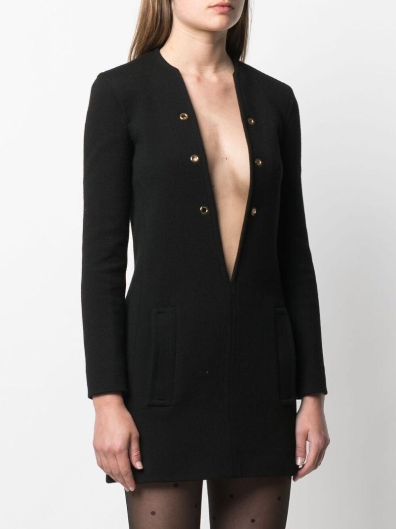 Plunging V-neck Dress