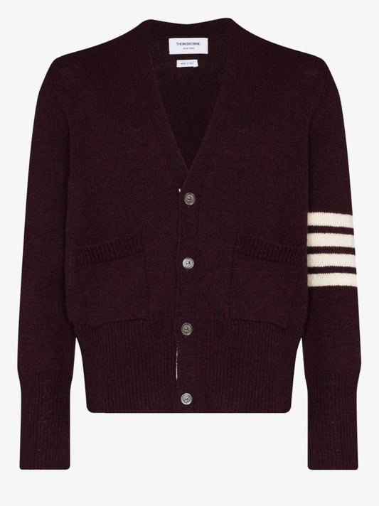Shetland 4-bar Wool Cardigan
