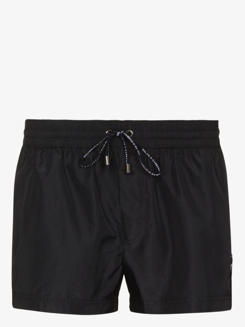 Black Logo Swim Shorts