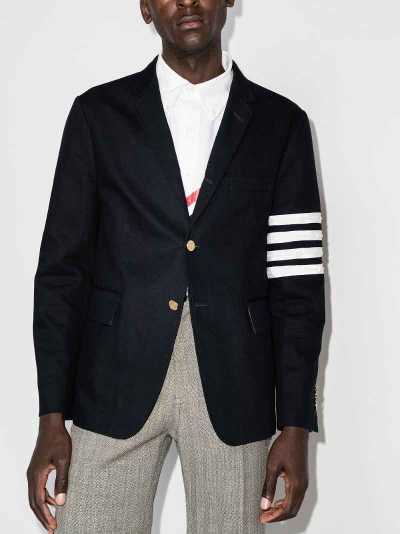 4-bar Stripe Cotton Blazer