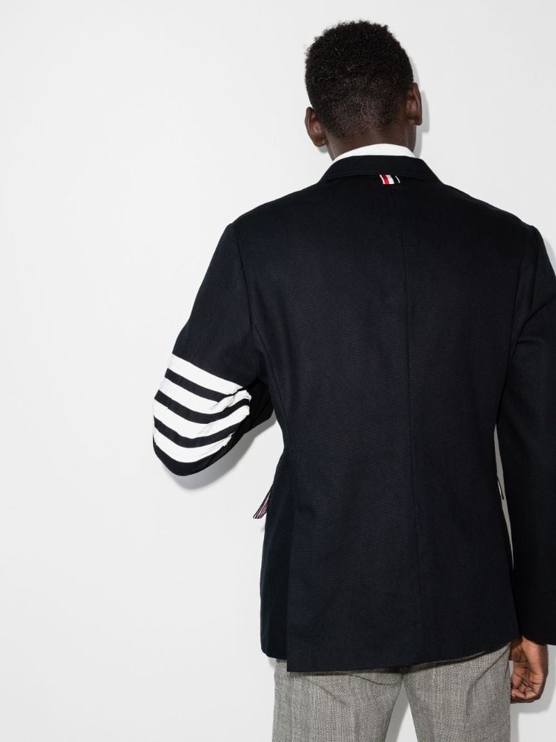 4-bar Stripe Cotton Blazer