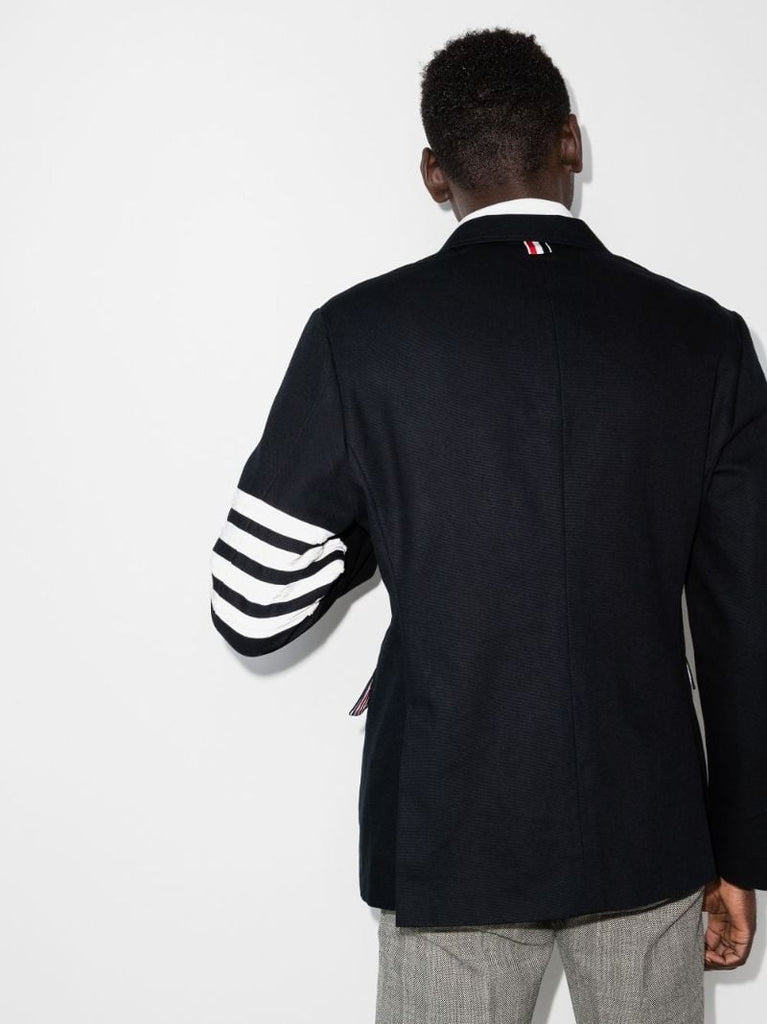 4-bar Stripe Cotton Blazer